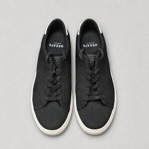 GREATS Royale Knit Black/White Sneakers - Men's Size 8.5 (Made in Italy)
